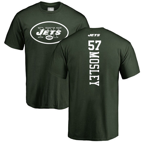New York Jets Men Green C.J. Mosley Backer NFL Football #57 T Shirt->new york jets->NFL Jersey